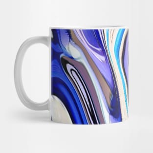 Abstract marble painting Art blue Mug